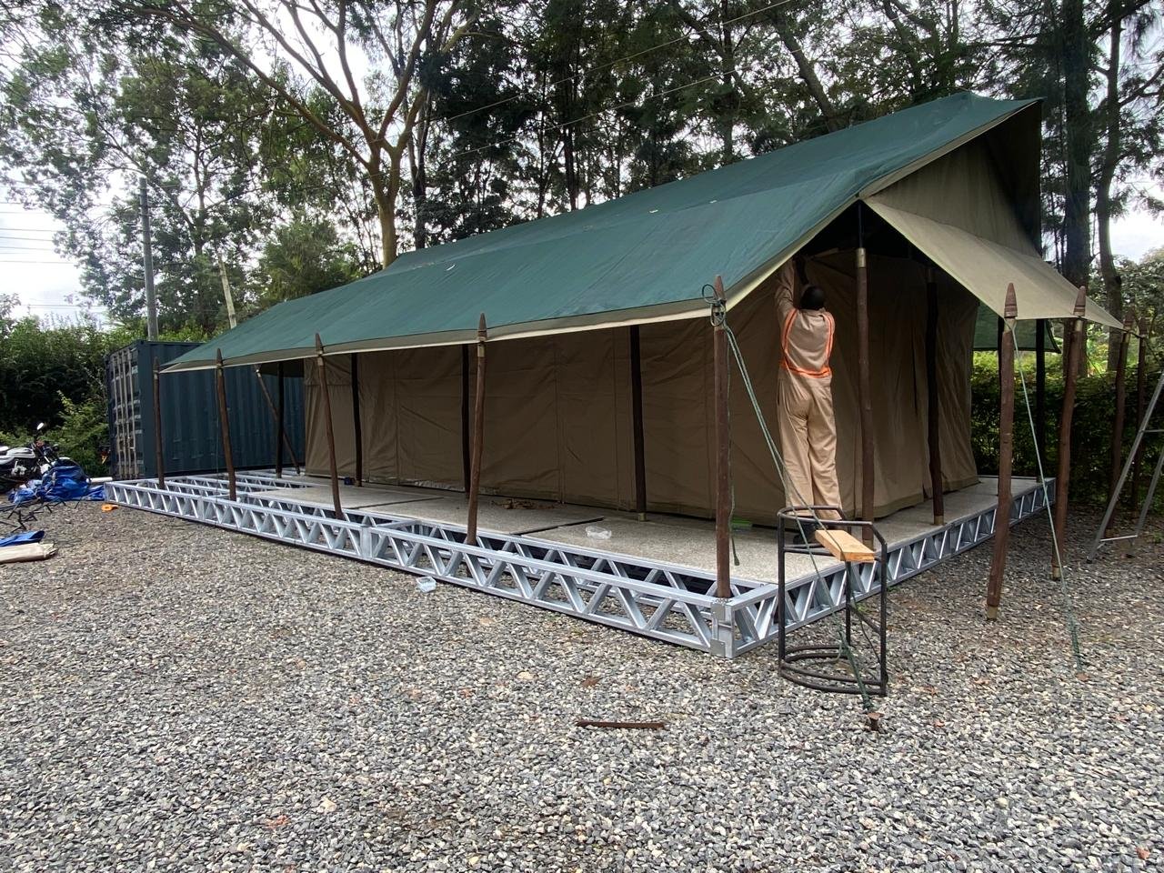 Camping Tent with Decking Solution